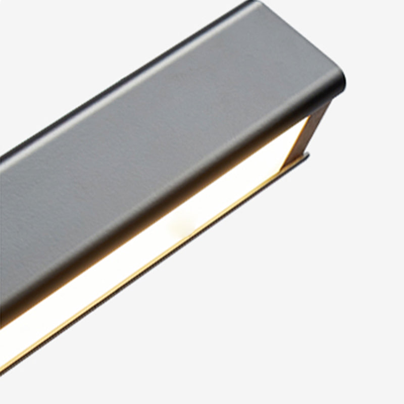 Rectangle moderne LED ISLAND lampe à tête de la lampe de restaurant à tête avec une teinte acrylique