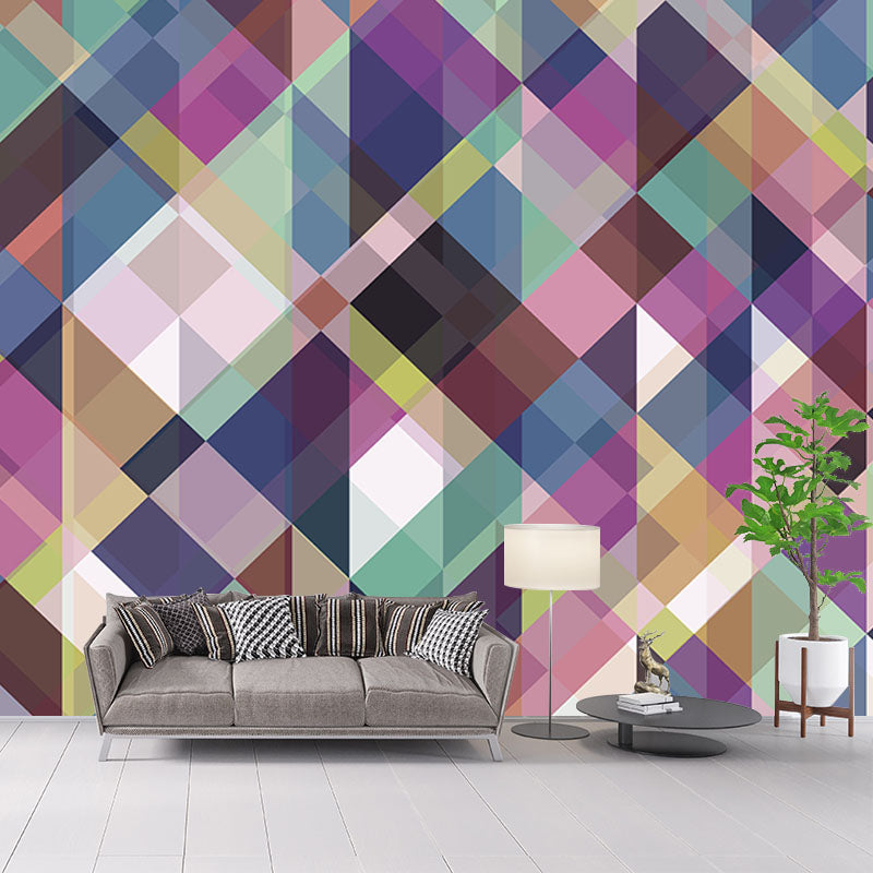 Environment Friendly Resistant Mural Wallpaper Geometry Living Room Wall Mural