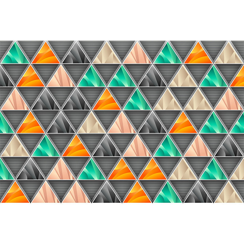 Illustration Stain Resistant Wall Mural Wallpaper Geometry Sitting Room Wall Mural