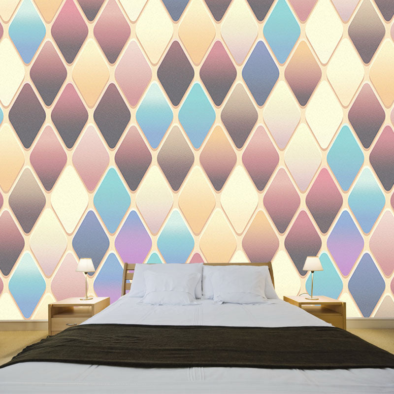 Environment Friendly Resistant Mural Wallpaper Geometry Sleeping Room Wall Mural