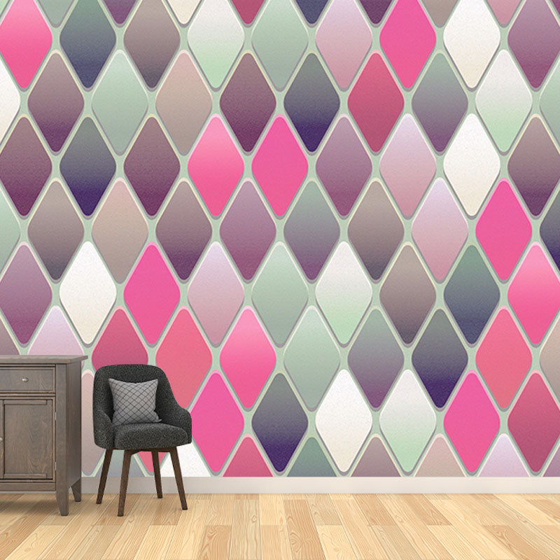 Environment Friendly Resistant Mural Wallpaper Geometry Sleeping Room Wall Mural