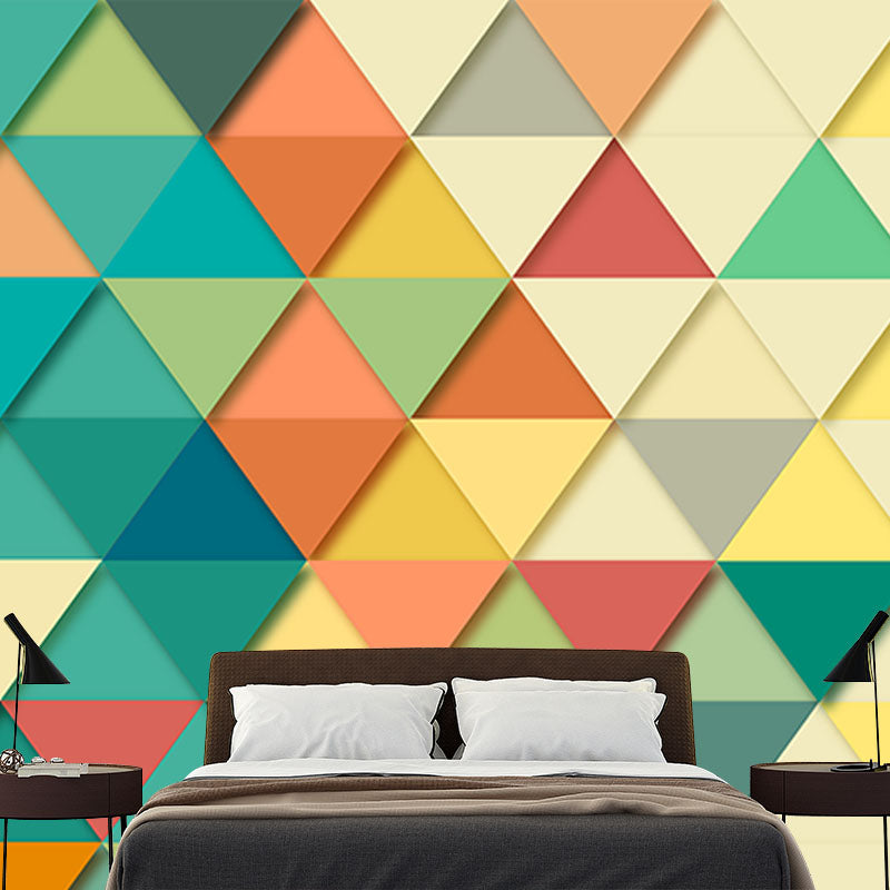 Decorative Illustration Mural Wallpaper Geometry Indoor Wall Mural