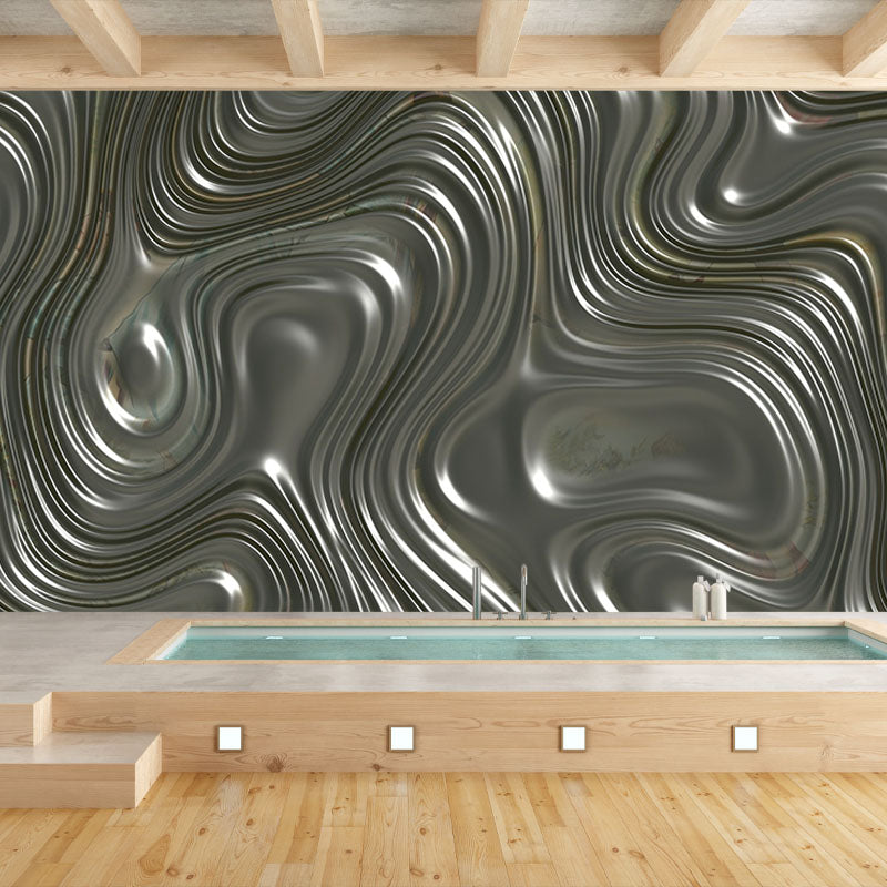 Abstract Pattern Resistant Mural Wallpaper Environment Friendly Sleeping Room Wall Mural