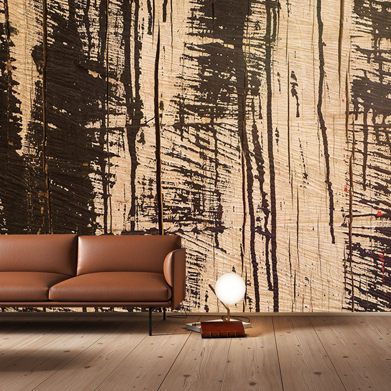 Photography Environment Friendly Mural Wallpaper Wood Grain Bedroom Wall Mural