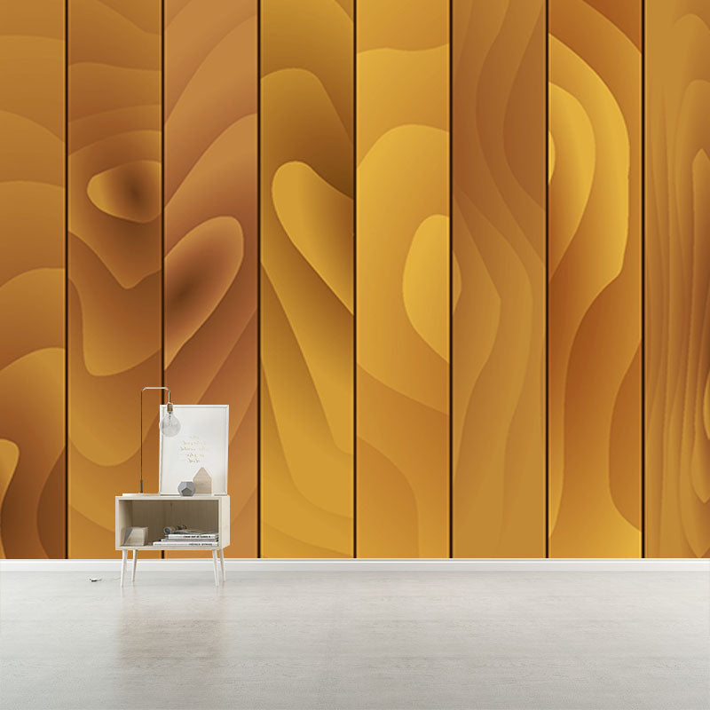 Environmental Wall Mural Wallpaper Wood Grain Sitting Room Wall Mural