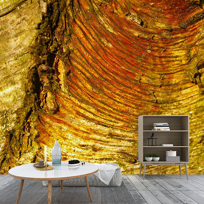 Wood Grain Mildew Resistant Mural Wallpaper Sleeping Room Wall Mural