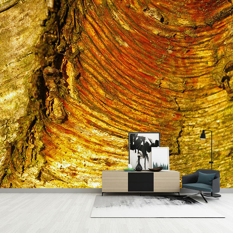 Wood Grain Mildew Resistant Mural Wallpaper Sleeping Room Wall Mural