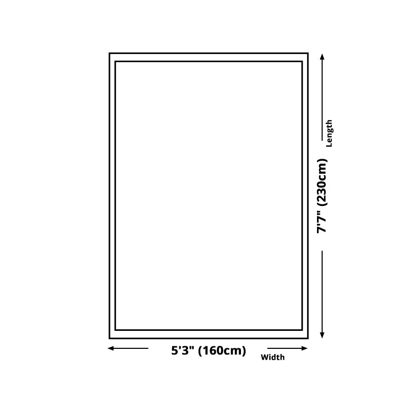 Gray Pattern Rug Polyester Simple Indoor Rug Non-Slip Backing Rug for Home Decor