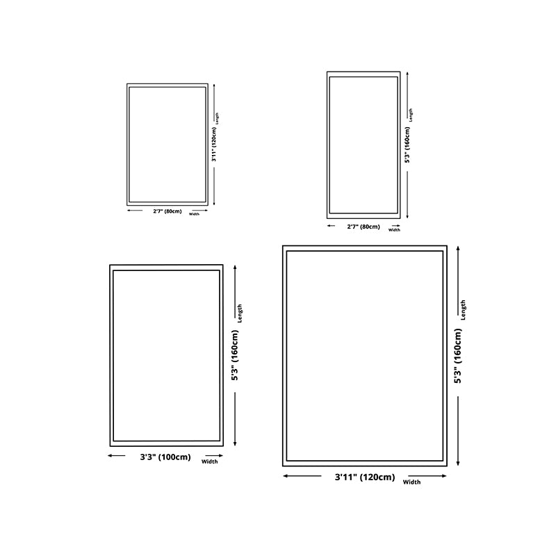 Atrovirens Leopard Rug Polyester Modern Rug Non-Slip Backing Rug for Home Decor