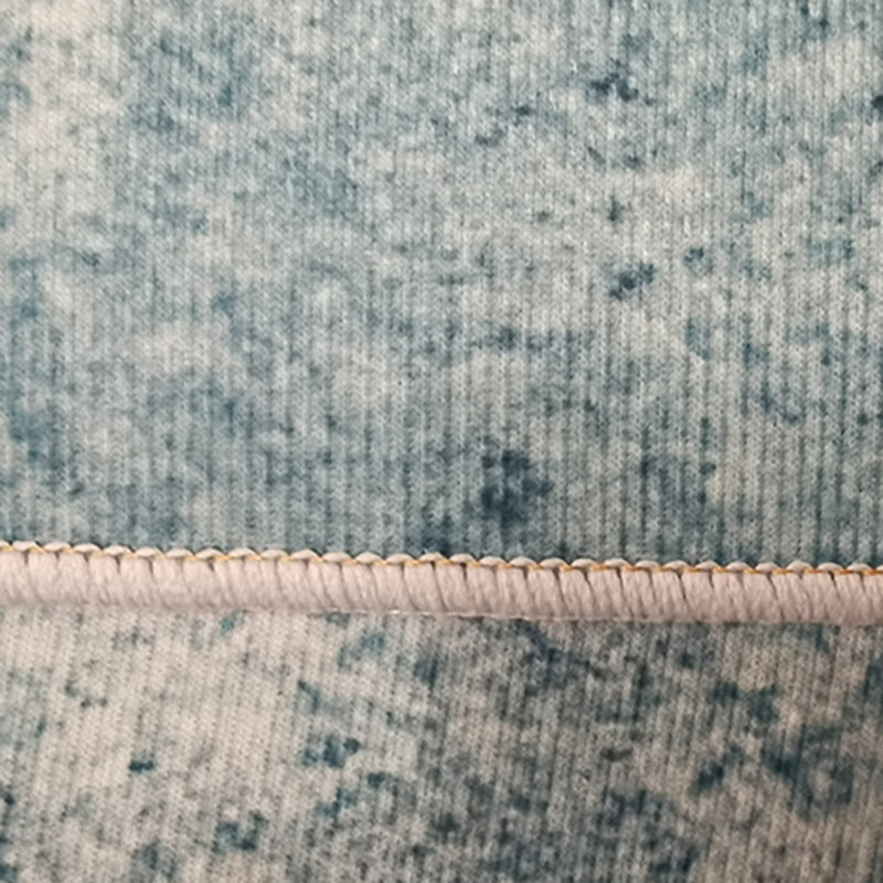 Gray Moden Rug Polyester Geometry Rug Washable Rug for Living Room