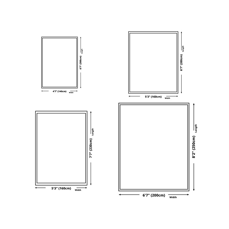 Gray Moden Rug Polyester Geometry Rug Washable Rug for Living Room