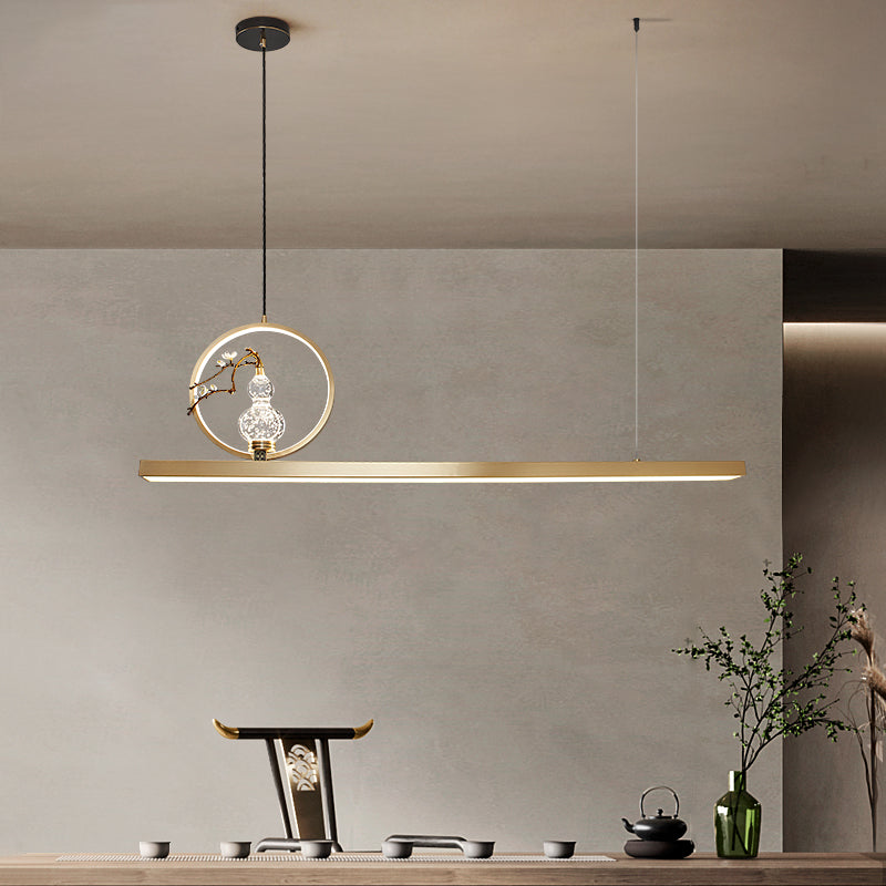 Iluminación colgante de metal de 2 luces con luces esféricas de estilo moderno con sombra acrílica