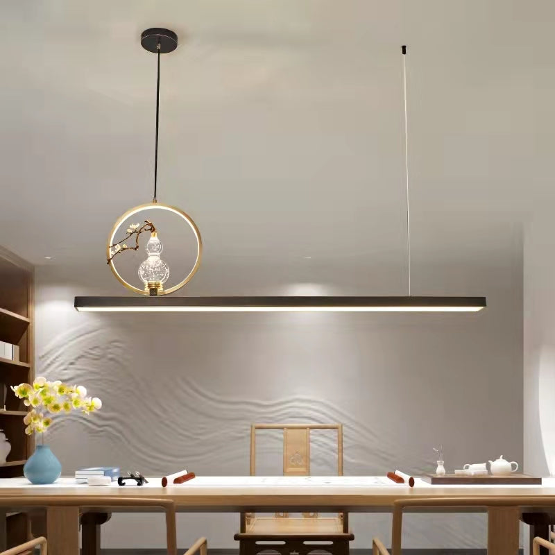 Iluminación colgante de metal de 2 luces con luces esféricas de estilo moderno con sombra acrílica