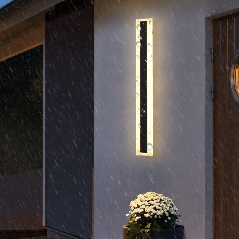 Éclairage de mur de métal linéaire