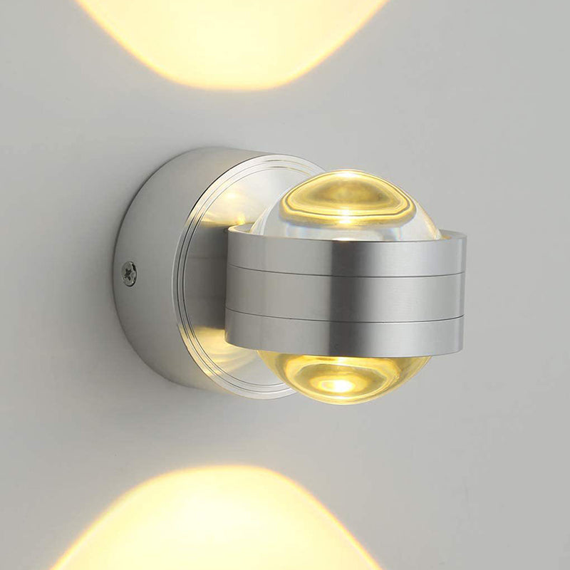 Éclairage mural en métal rond