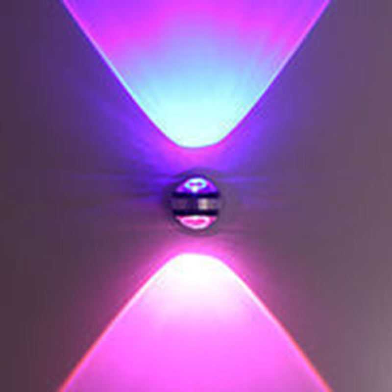 Éclairage mural en métal rond