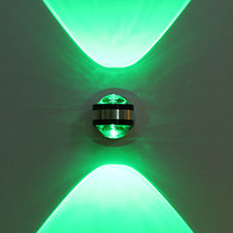 Éclairage mural en métal rond