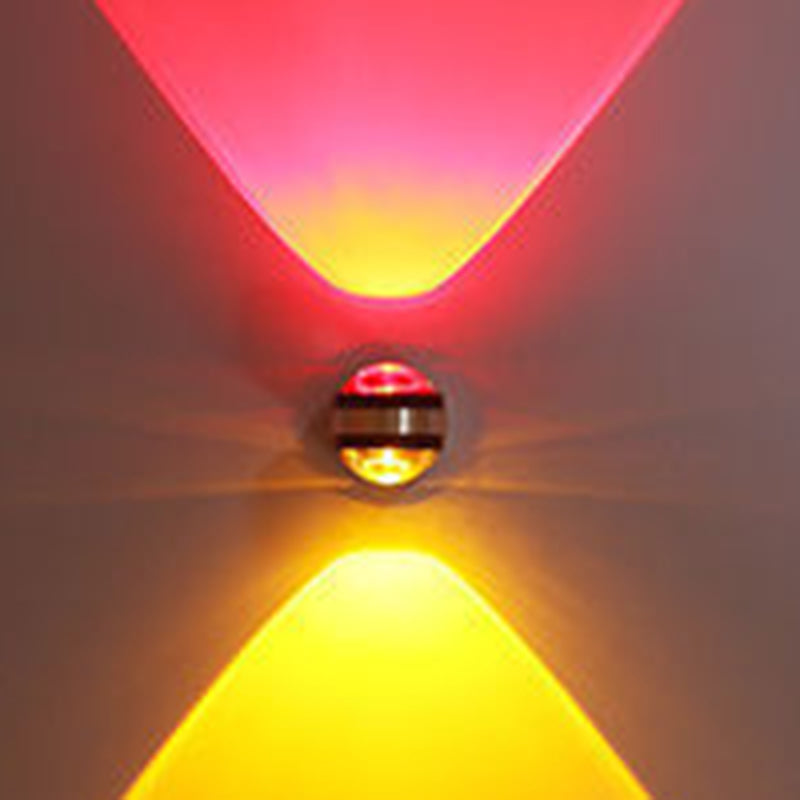 Éclairage mural en métal rond