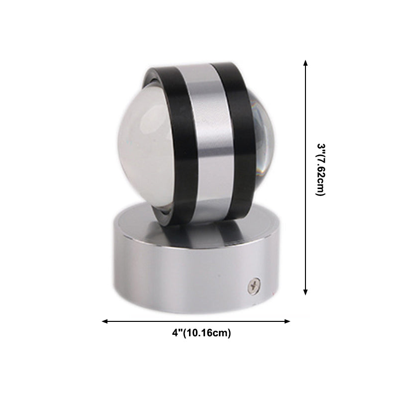 Éclairage mural en métal rond