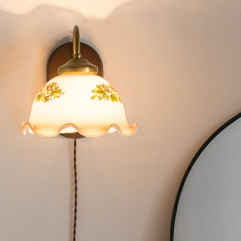 Éclairage mural en verre de forme unique