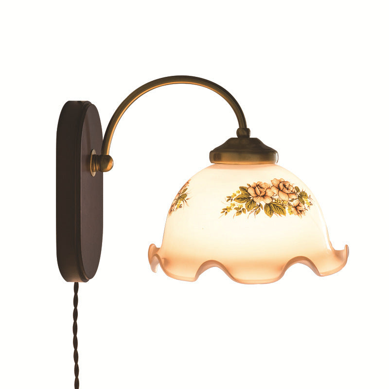 Éclairage mural en verre de forme unique