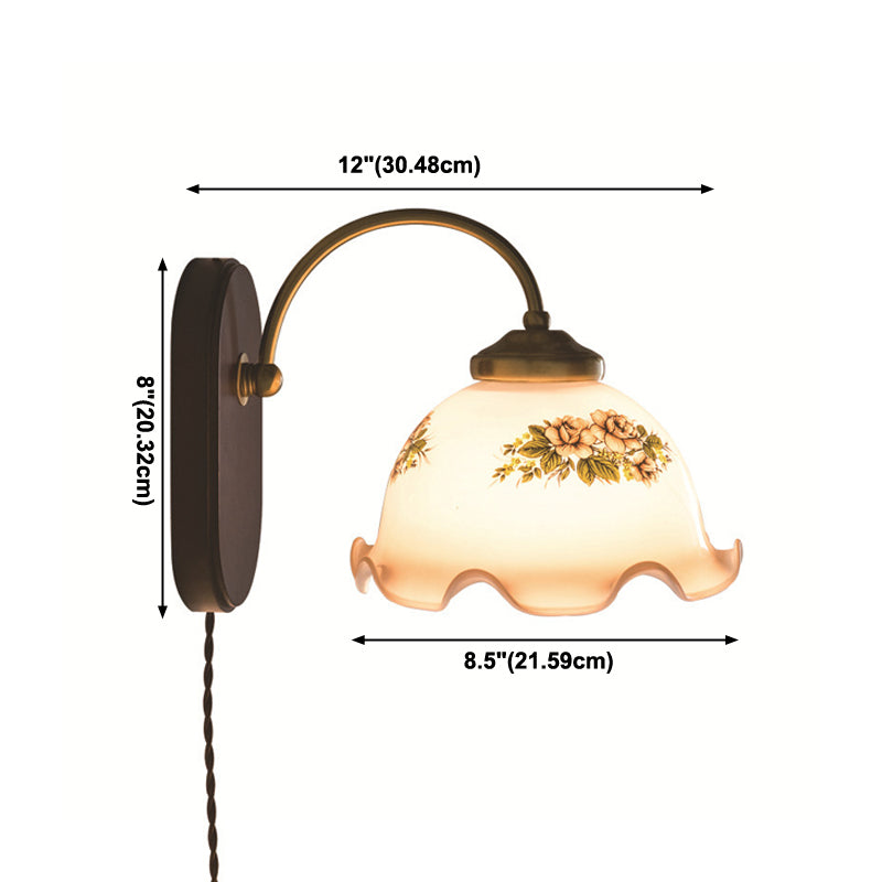 Éclairage mural en verre de forme unique