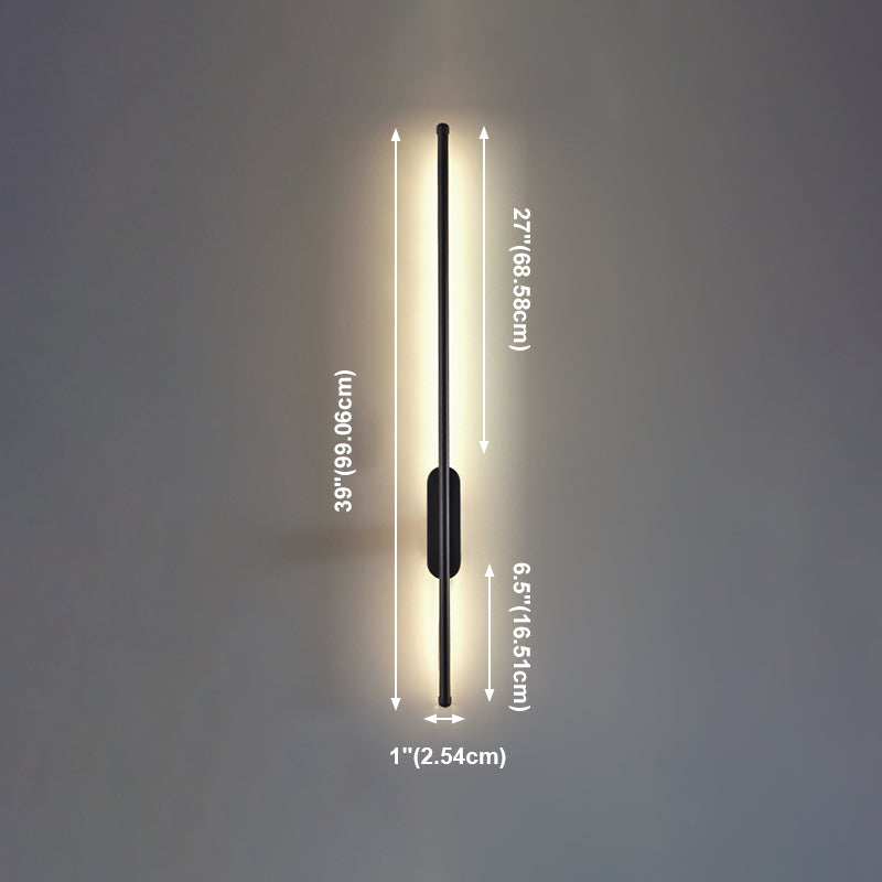 Forma lineare in metallo sconce moderno stile moderno 1 lampada da supporto da parete leggera