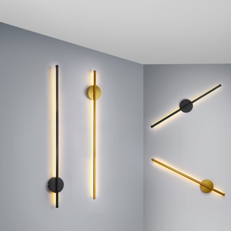 Lineare Form Metall Wandleuchten moderner Stil 2 Leuchten Wandmontageleuchte