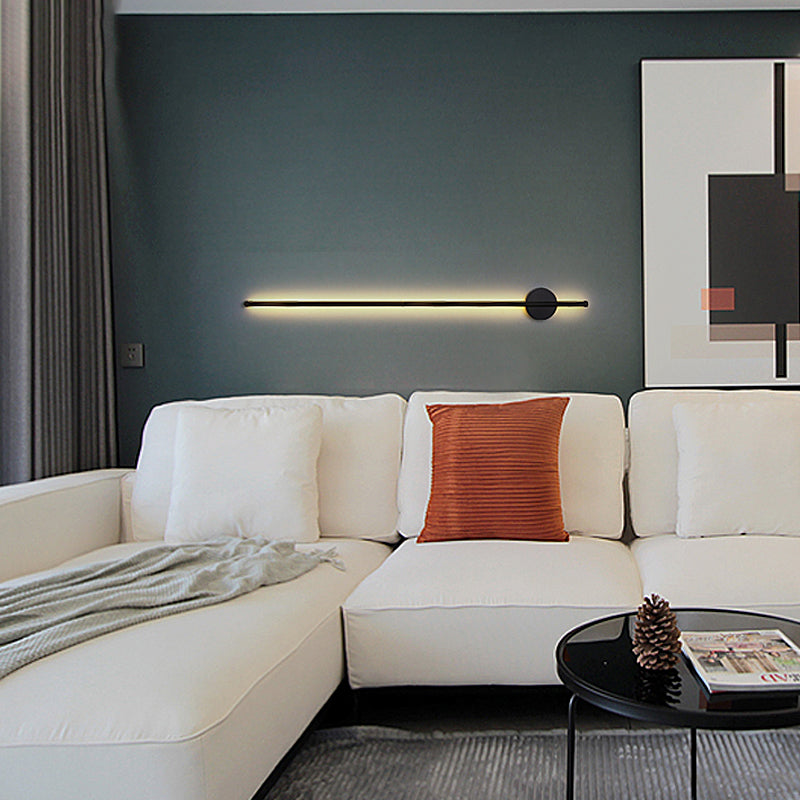 Lineare Form Metall Wandleuchten moderner Stil 2 Leuchten Wandmontageleuchte