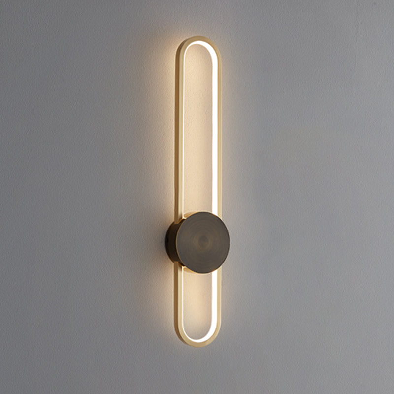 Lineare Form Metall Wandleuchten moderner Stil 2 Leichter Wandleuchten