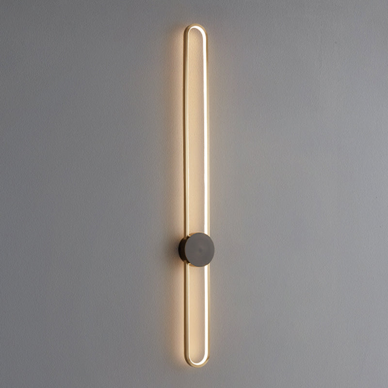 Lineare Form Metall Wandleuchten moderner Stil 2 Leichter Wandleuchten