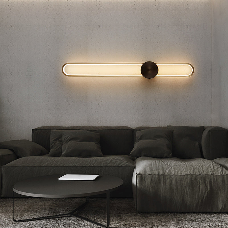 Lineare Form Metall Wandleuchten moderner Stil 2 Leichter Wandleuchten