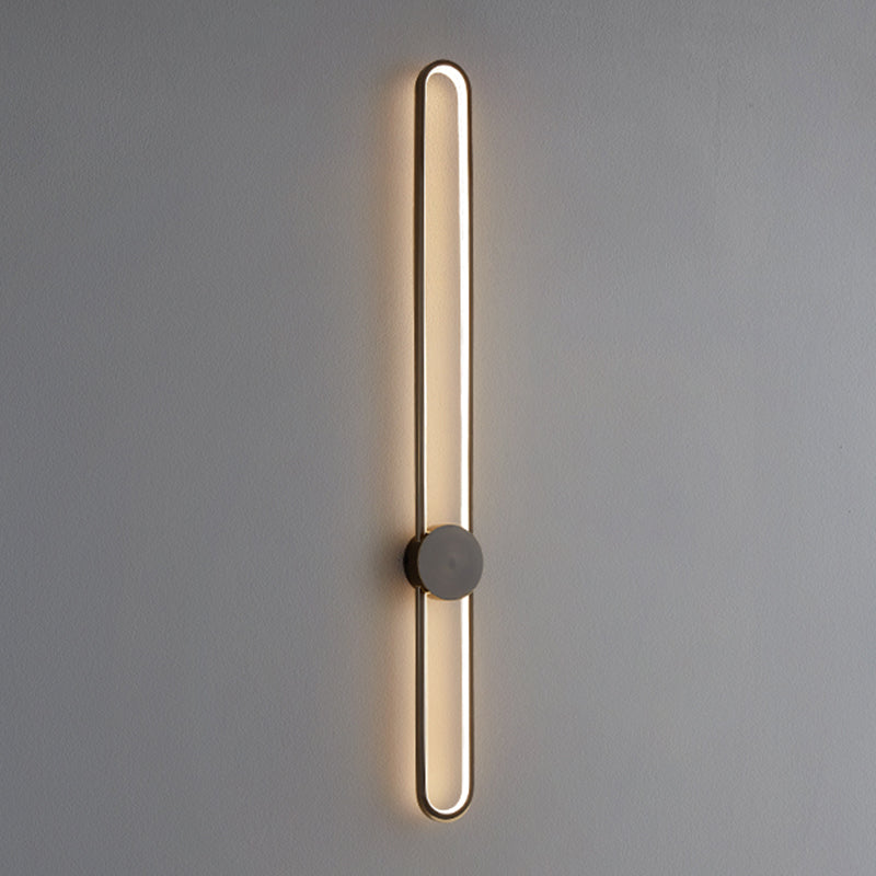 Lineare Form Metall Wandleuchten moderner Stil 2 Leichter Wandleuchten