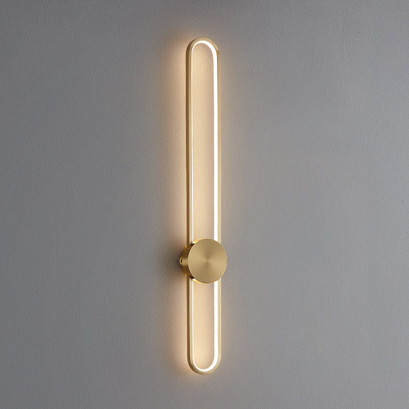 Lineare Form Metall Wandleuchten moderner Stil 2 Leichter Wandleuchten