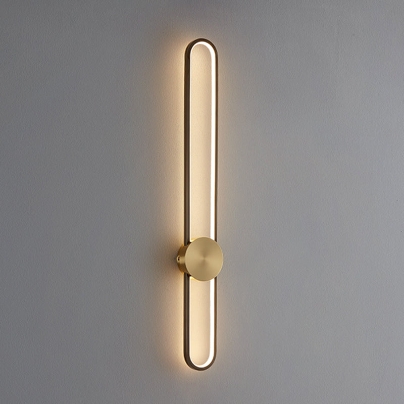 Lineare Form Metall Wandleuchten moderner Stil 2 Leichter Wandleuchten