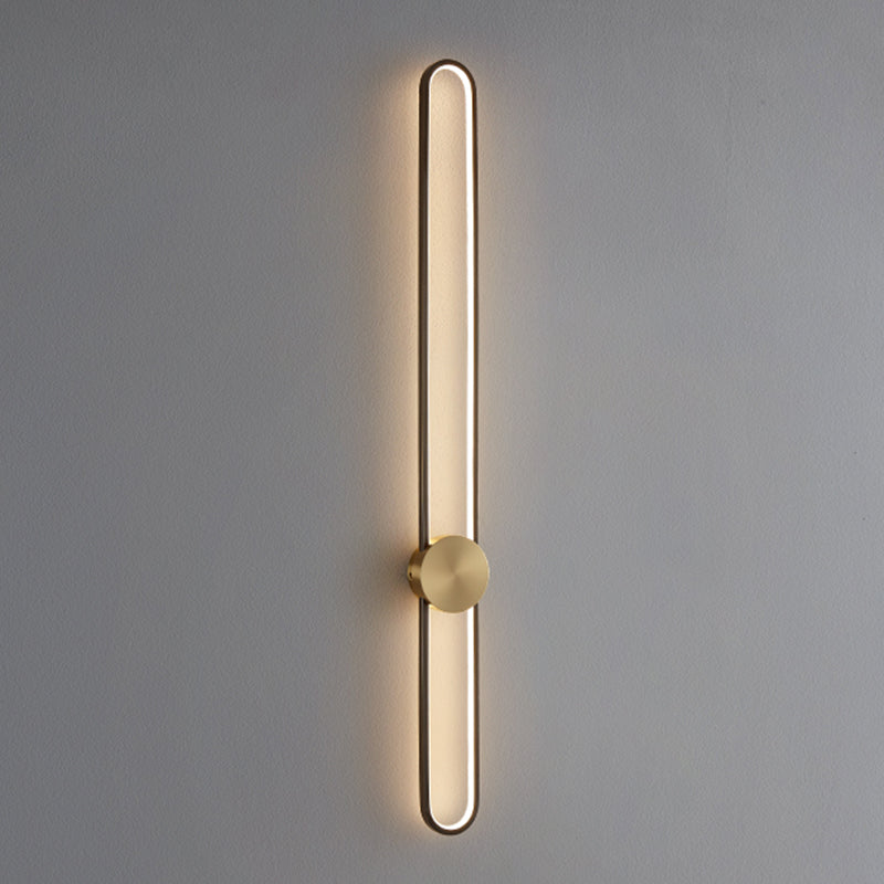 Lineare Form Metall Wandleuchten moderner Stil 2 Leichter Wandleuchten