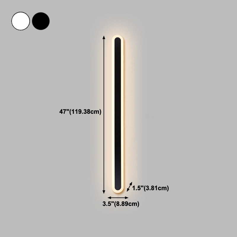 Lineare Form Metall Wandleuchte moderne Stil 1-Licht-Wandbeleuchtung