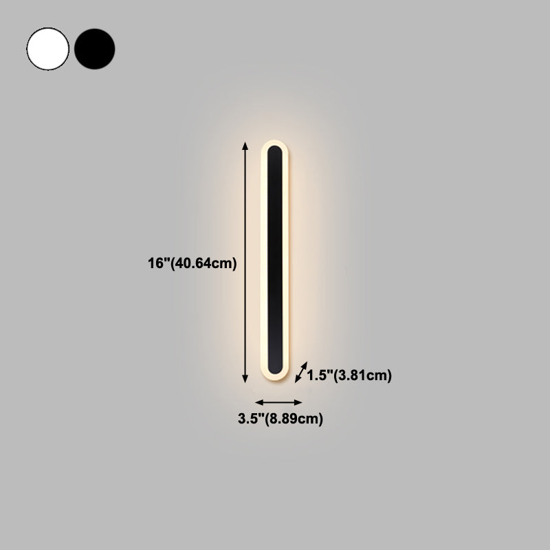 Lineare Form Metall Wandleuchte moderne Stil 1-Licht-Wandbeleuchtung