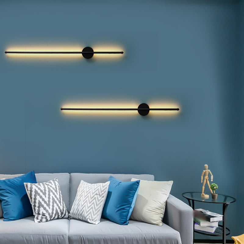 Lineare Form Metall Wandleuchten moderner Stil 1 Lichtwandbeleuchtung