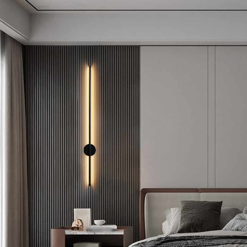 Lineare Form Metall Wandleuchten moderner Stil 1 Lichtwandbeleuchtung