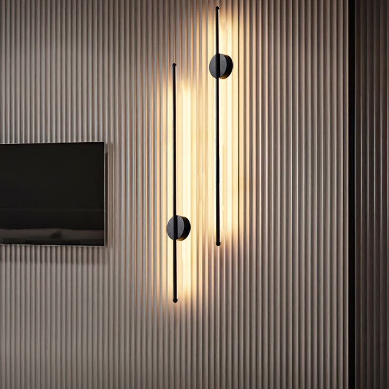 Lineare Form Metall Wandleuchten moderner Stil 1 Lichtwandbeleuchtung