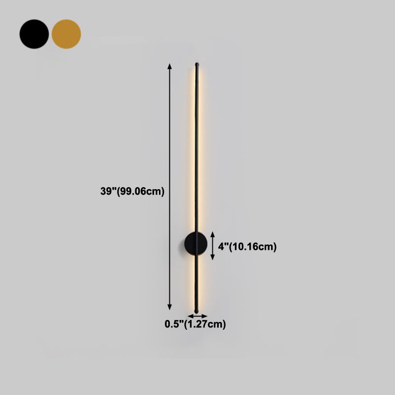 Lineare Form Metall Wandleuchten moderner Stil 1 Lichtwandbeleuchtung
