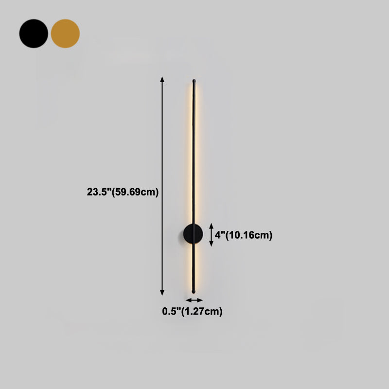 Lineare Form Metall Wandleuchten moderner Stil 1 Lichtwandbeleuchtung