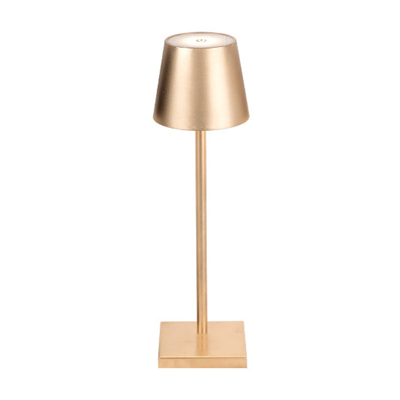 Metal Cylinder Night Table Lamps Modern Style 1 Light Table Light