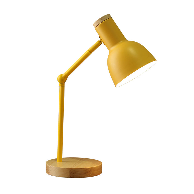 Contemporary Style Conical Night Table Lamp Metal 1-Light Nightstand Lamp