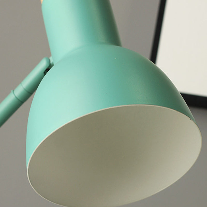 Contemporary Style Conical Night Table Lamp Metal 1-Light Nightstand Lamp