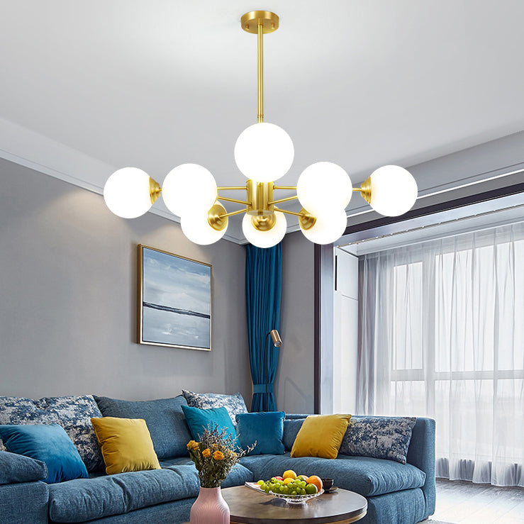 Verre en cuivre suspension des lampes suspendues contemporaines pour le salon