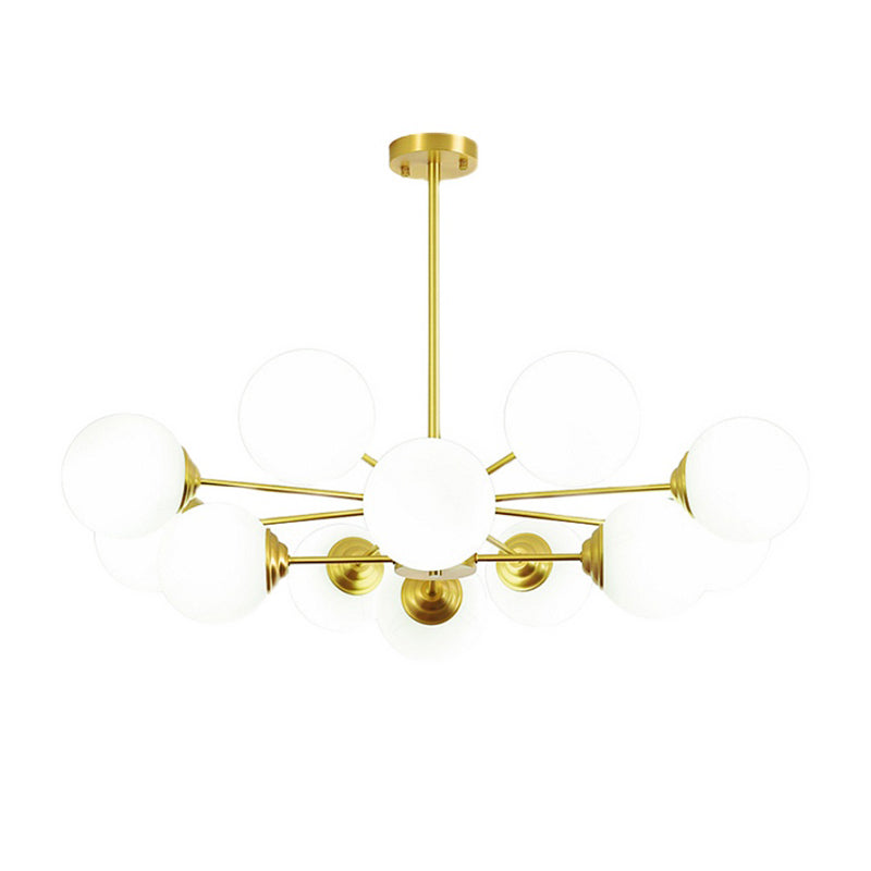Copper Glass Hanging Pendant Lights Contemporary Hanging Lamps for Living Room