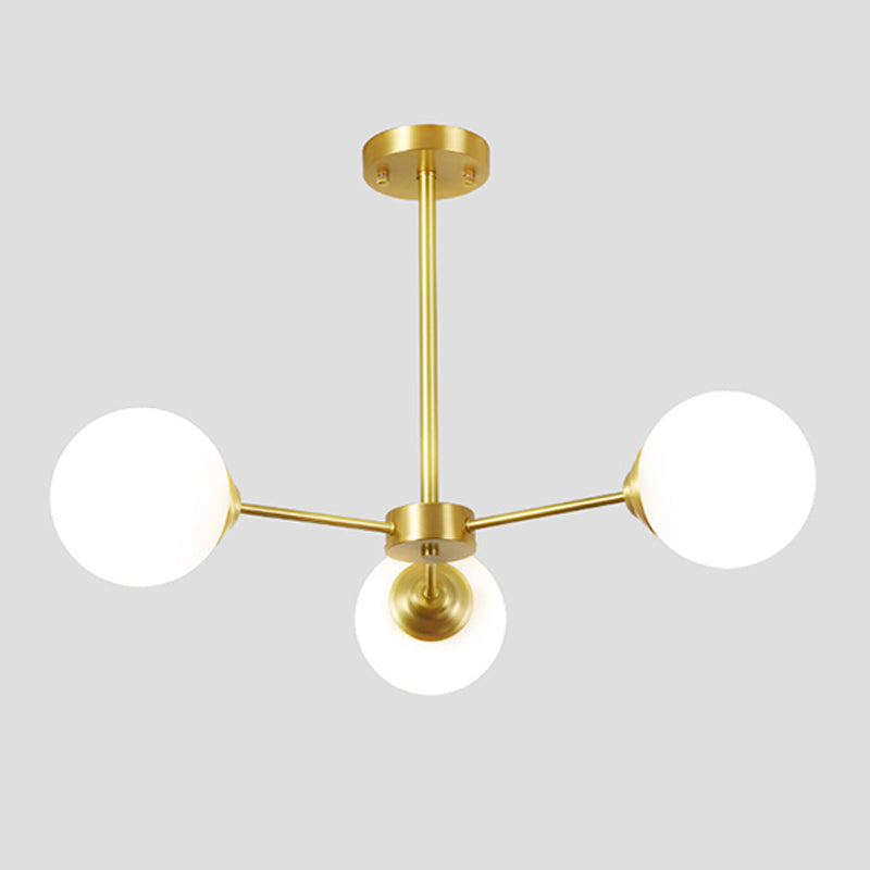 Copper Glass Hanging Pendant Lights Contemporary Hanging Lamps for Living Room