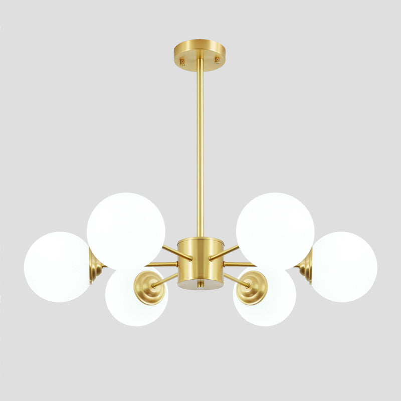 Copper Glass Hanging Pendant Lights Contemporary Hanging Lamps for Living Room